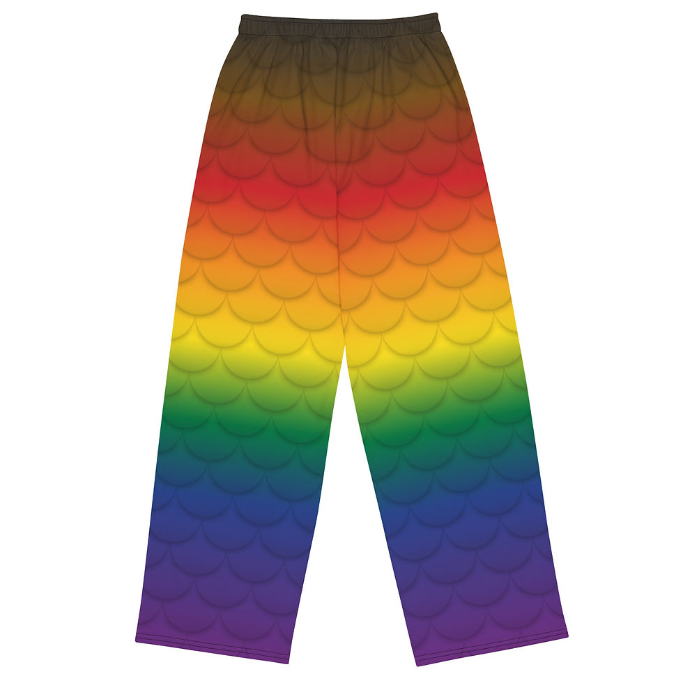 Thumbnail: Philadelphia Pride Scale All-over print unisex wide-leg pants