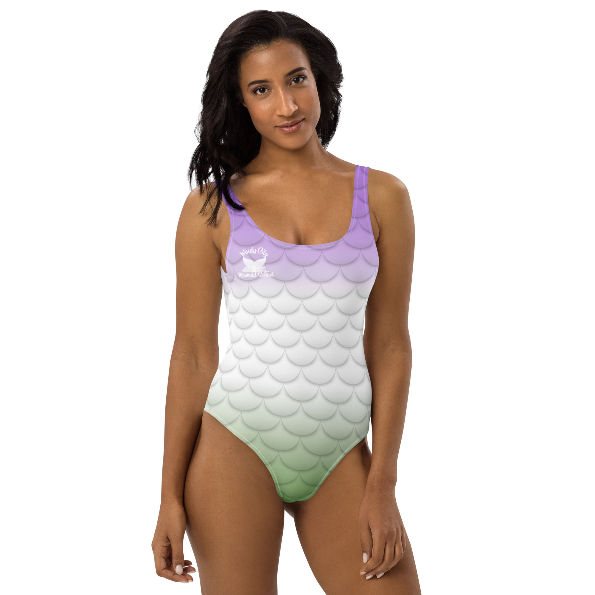 Genderqueer Scale One-Piece Swimsuit