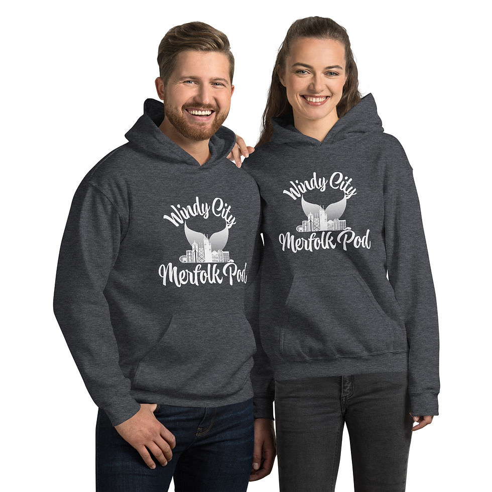 Thumbnail: Windy City Merfolk Pod Unisex Hoodie
