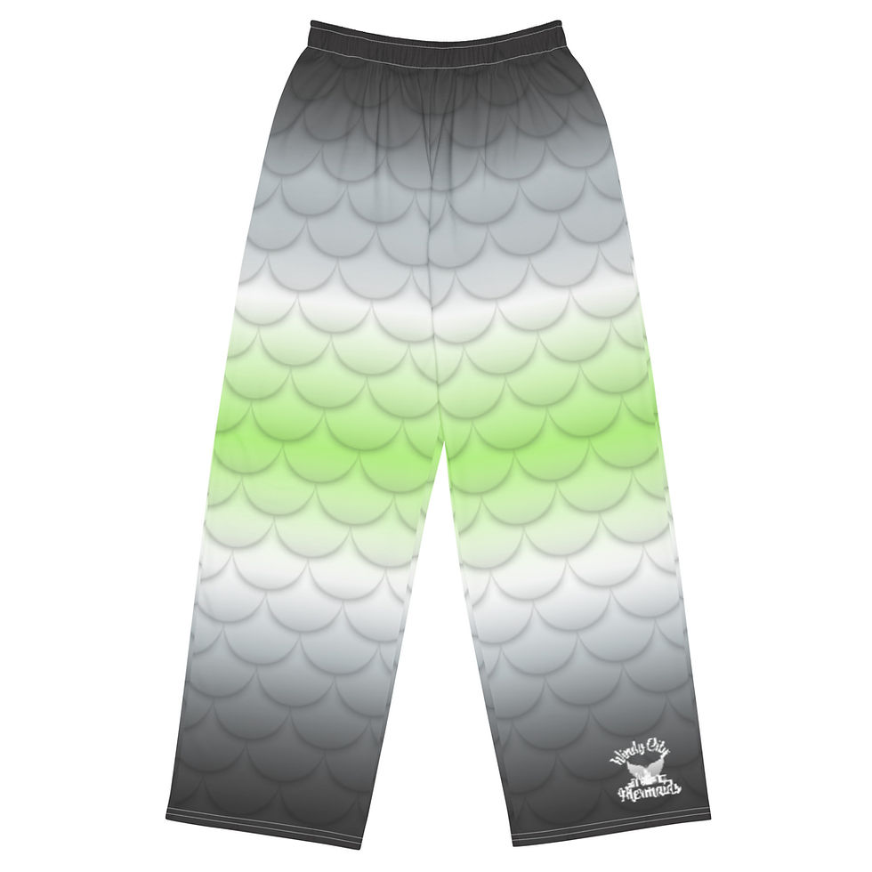 Thumbnail: Agender All-over print unisex wide-leg pants