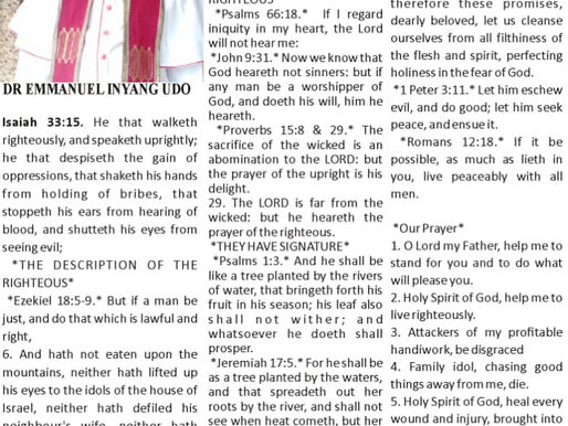 Signature of The Righteous