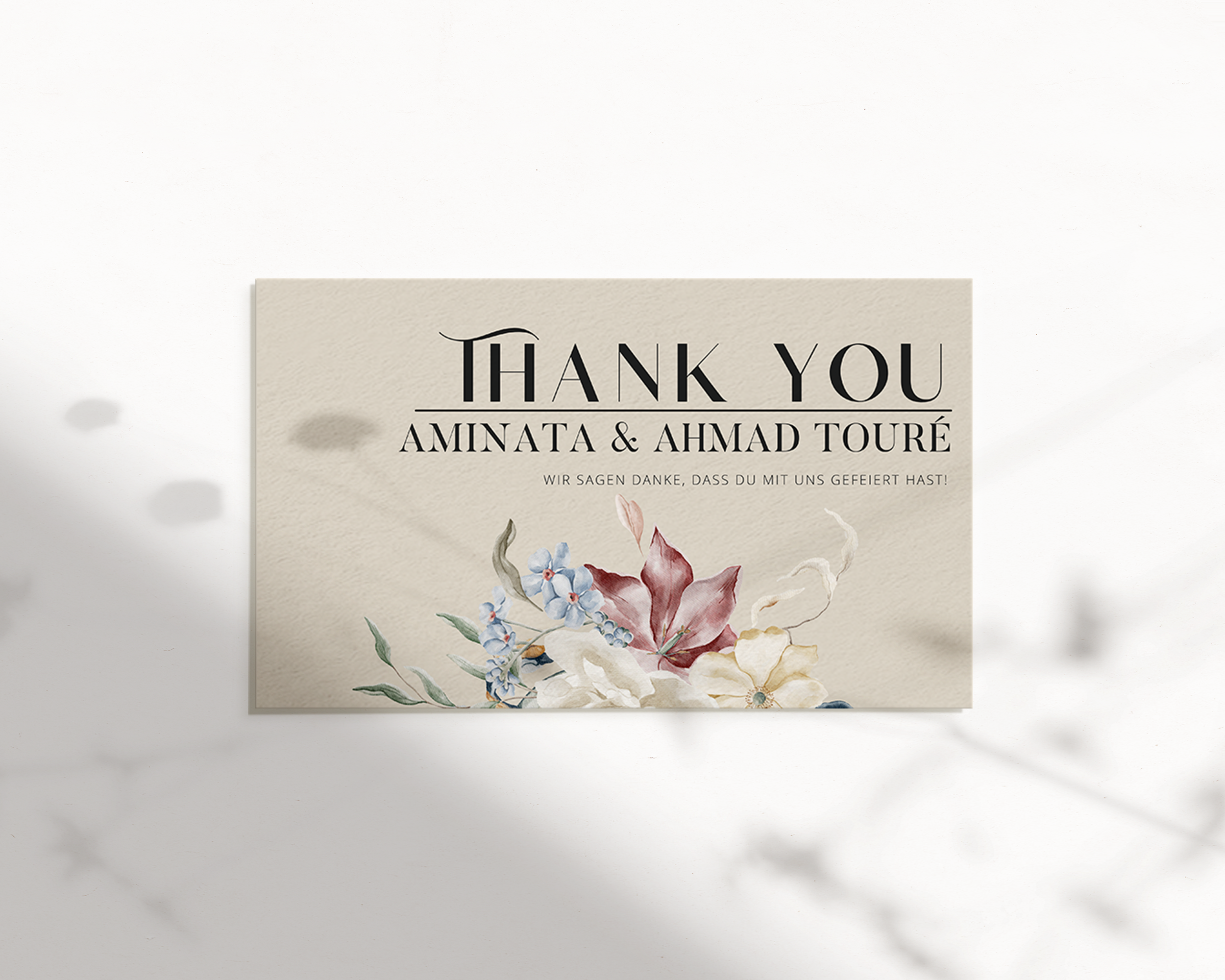 Frozen Flowers | Dankeskarte