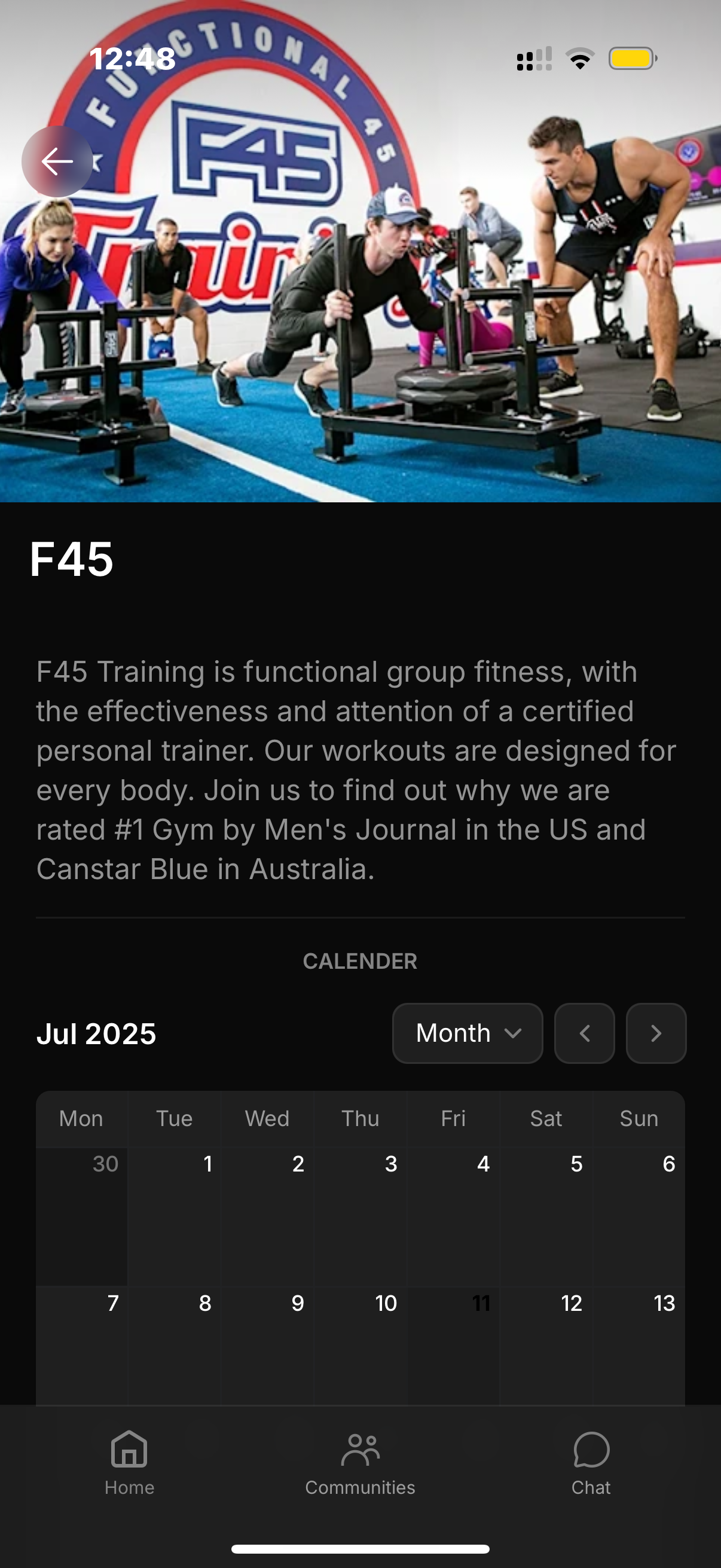 FYC gym page