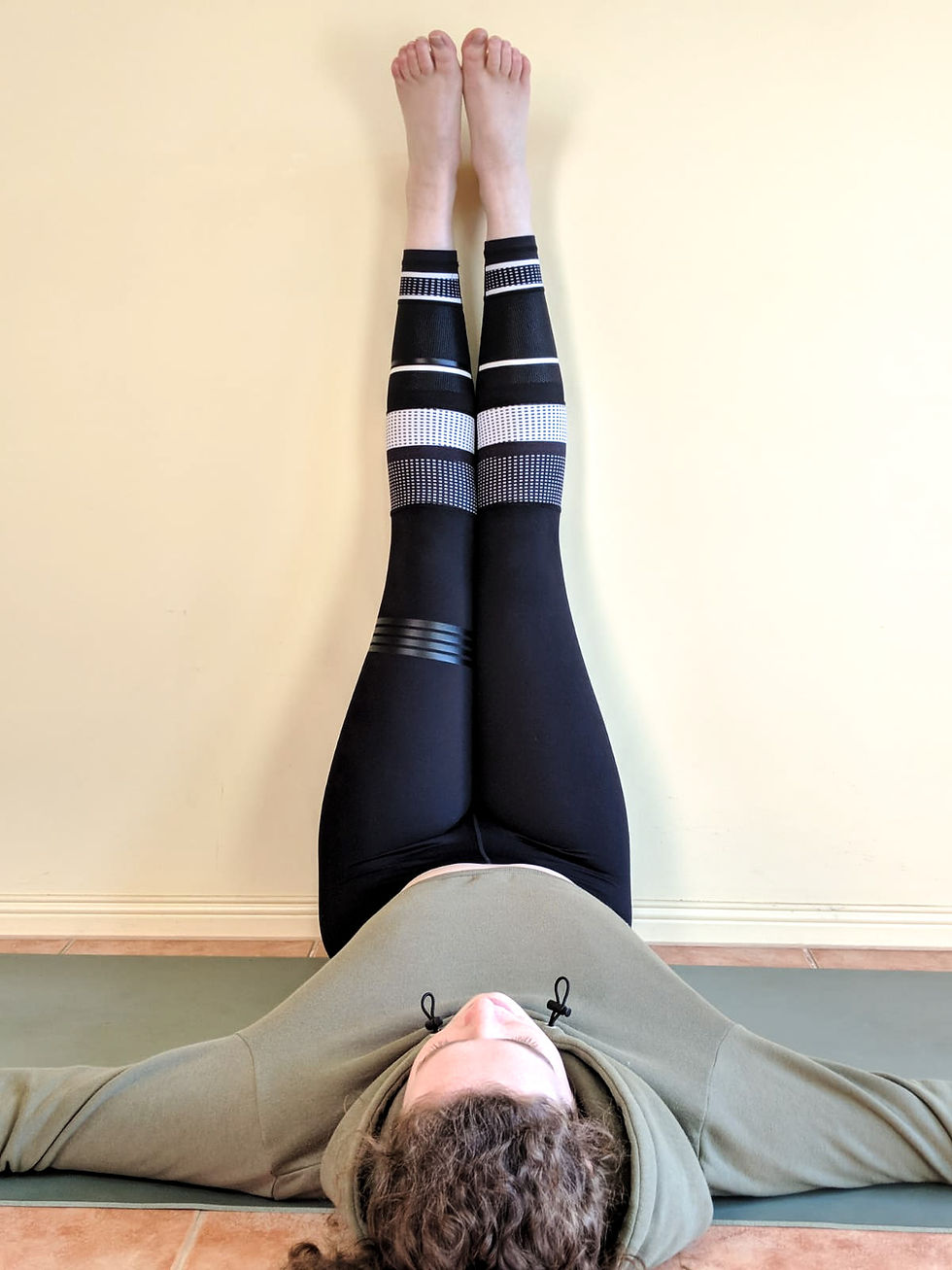 Legs up the wall pose