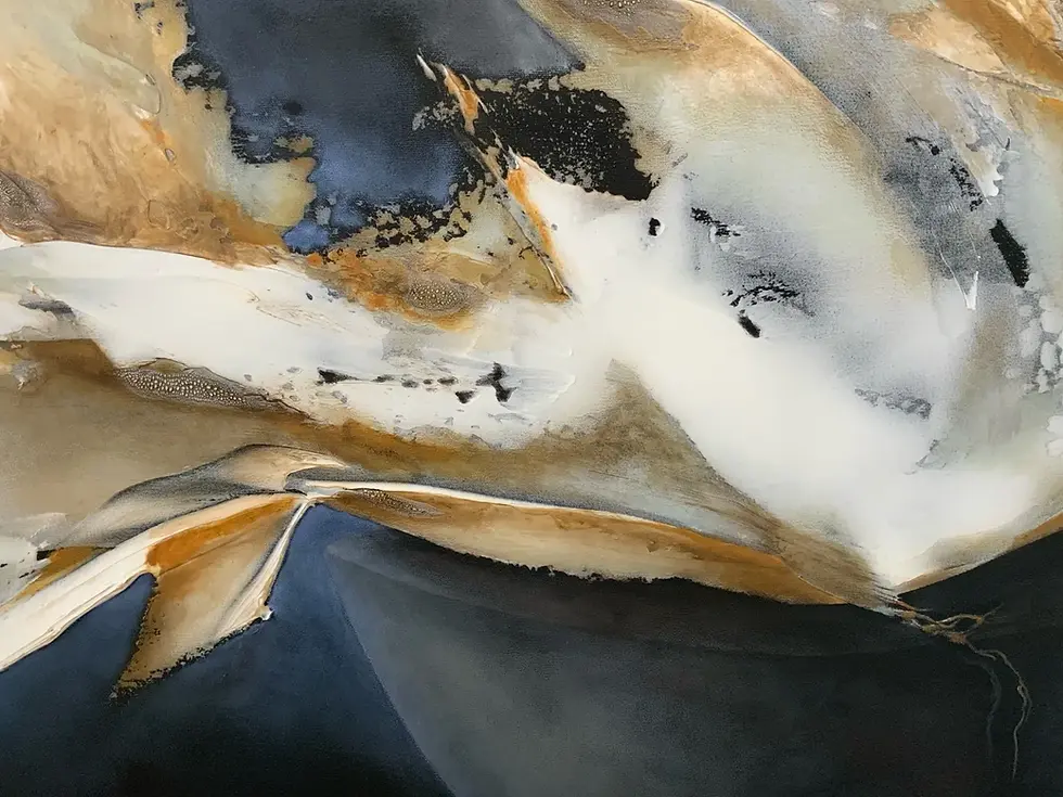 Thumbnail: Art expressionniste "Nature in a bowl" - zoom tableau grand format - Artiste peintre Jolic