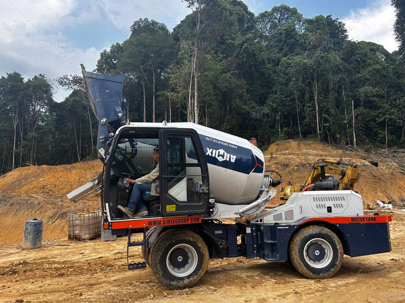 AS-3.5 concrete mixer working in the Philippines