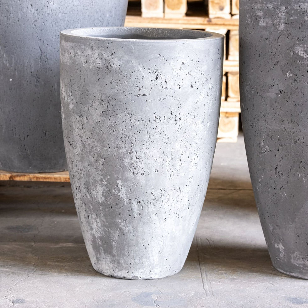 Thumbnail: Vessara | Onyx Dusk – 100cm XXL Concrete Tall Vase Planter – 172L Round Plant