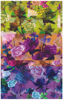 print pattern pixelistic flowers roses pixels floral