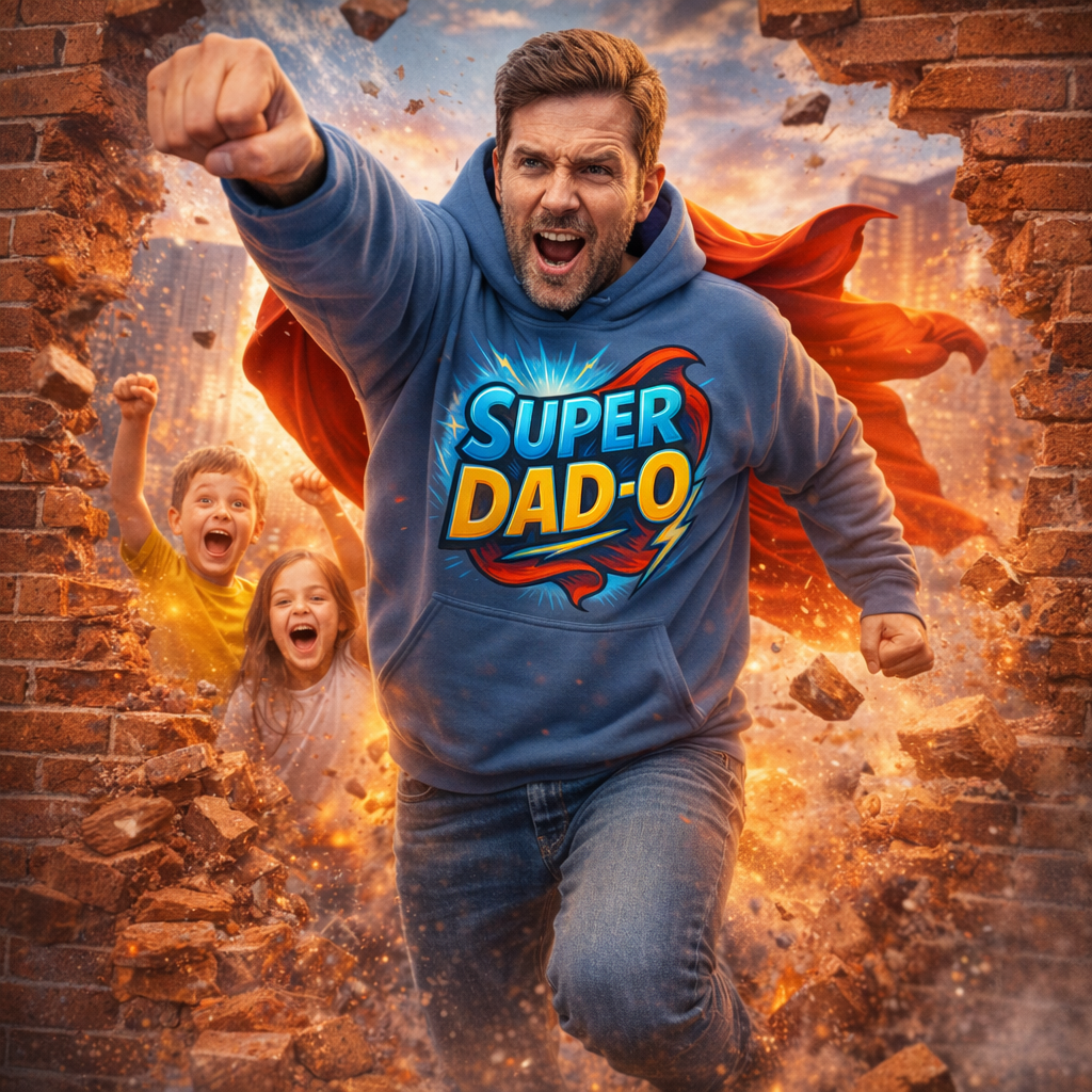 Super Dad-O Comic Hero Hoodie