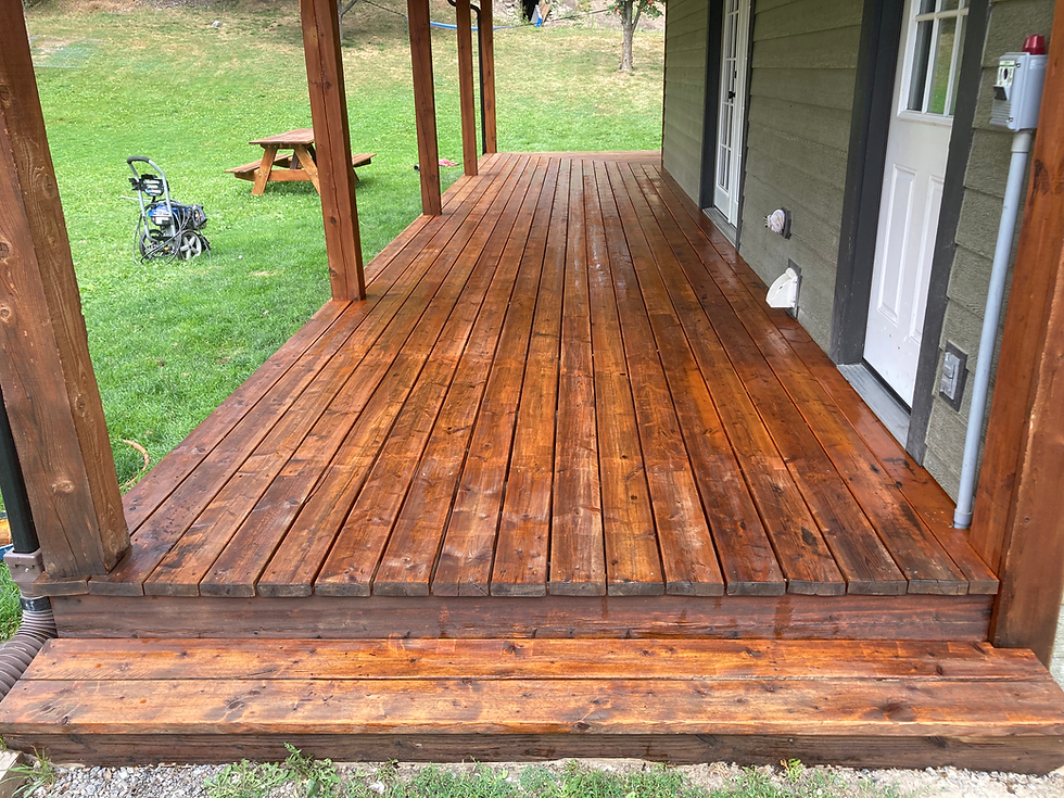 after deck refinish