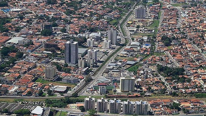 imagem aérea de Caçapava