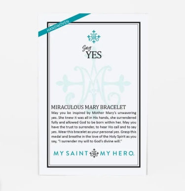 Thumbnail: Say Yes Miraculous Mary Crystal Bracelet