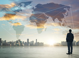 international-business-concept-with-businessman-on-city-skyline-background-with-networ-SBI