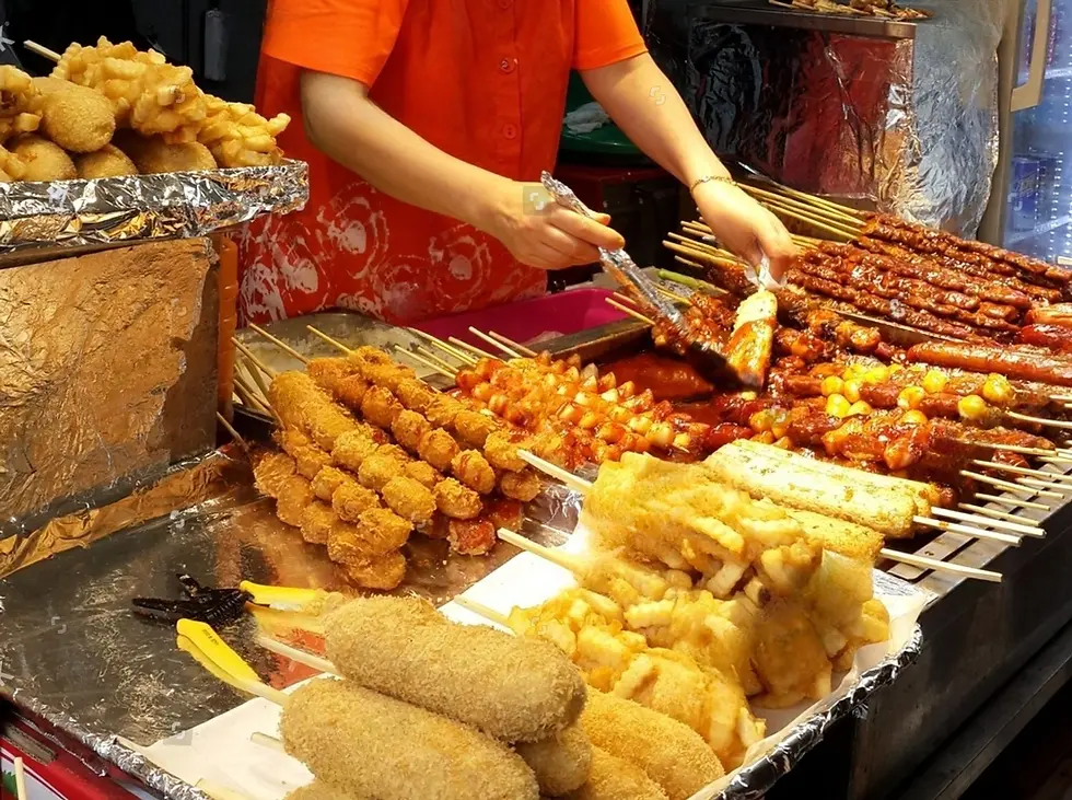 Street food à Myeongdong, Séoul
