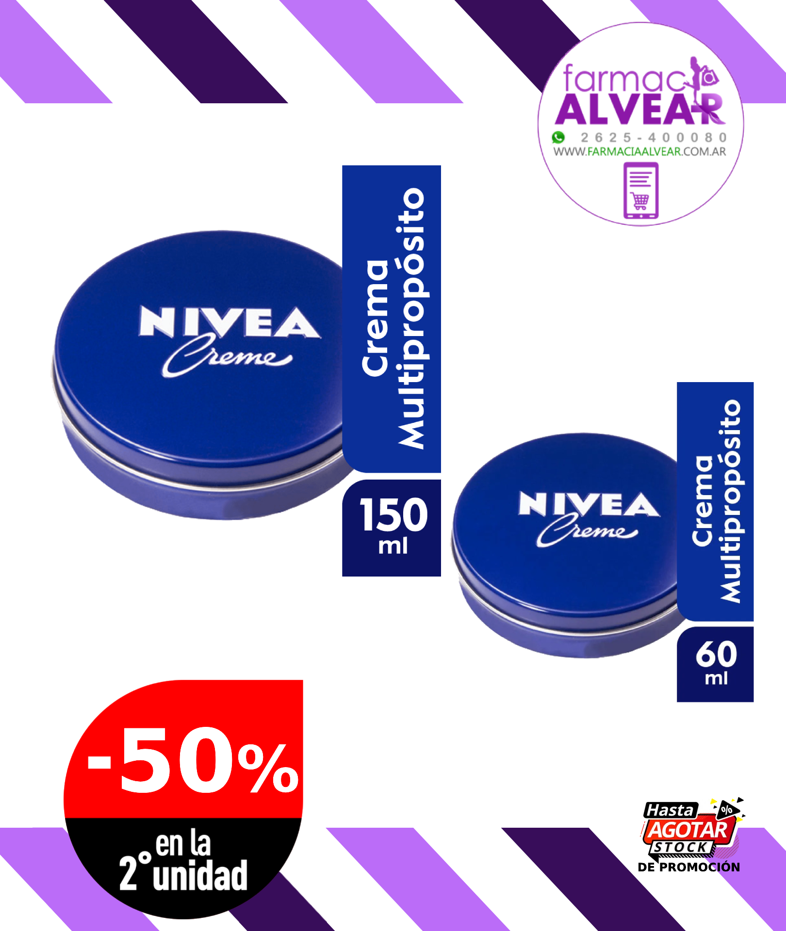NIVEA CREMA 60ml +150ml