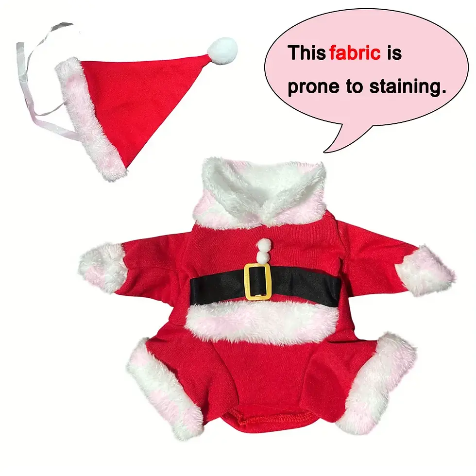 Thumbnail: Winter Christmas Pet Cat Costumes Funny Santa Claus Clothes for Small Cats Dogs