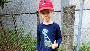 7-year-old Jaxton out pest trapping