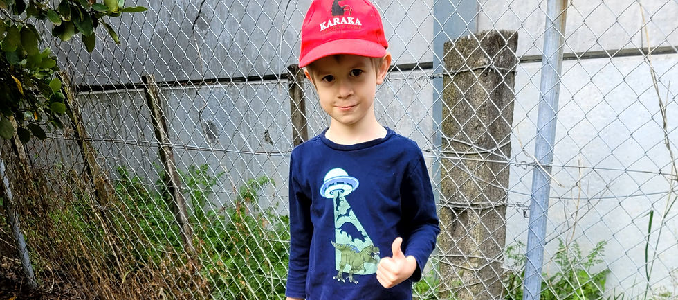 7-year-old Jaxton out pest trapping