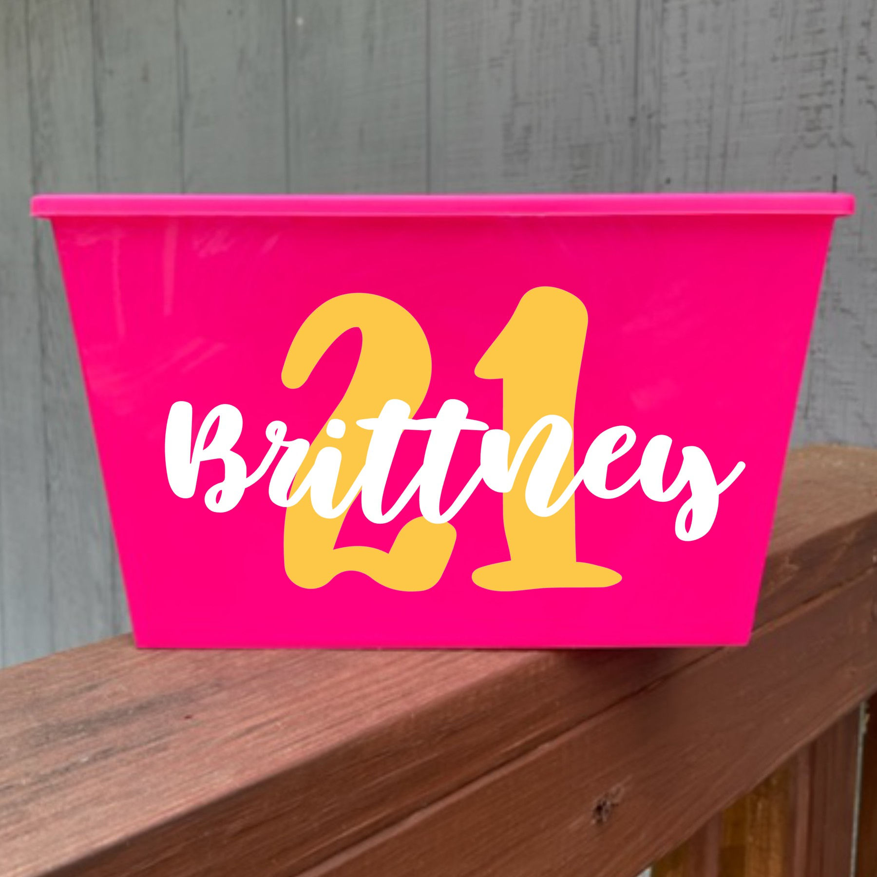 Customized 21st Birthday Bucket