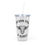 Thumbnail: Farmhouse Style Plastic Tumbler with Straw