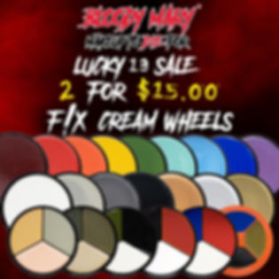 2 F/X Cream Wheels for $15.00