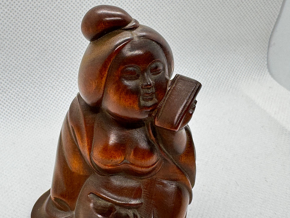 Thumbnail: Japanese Geisha netsuke