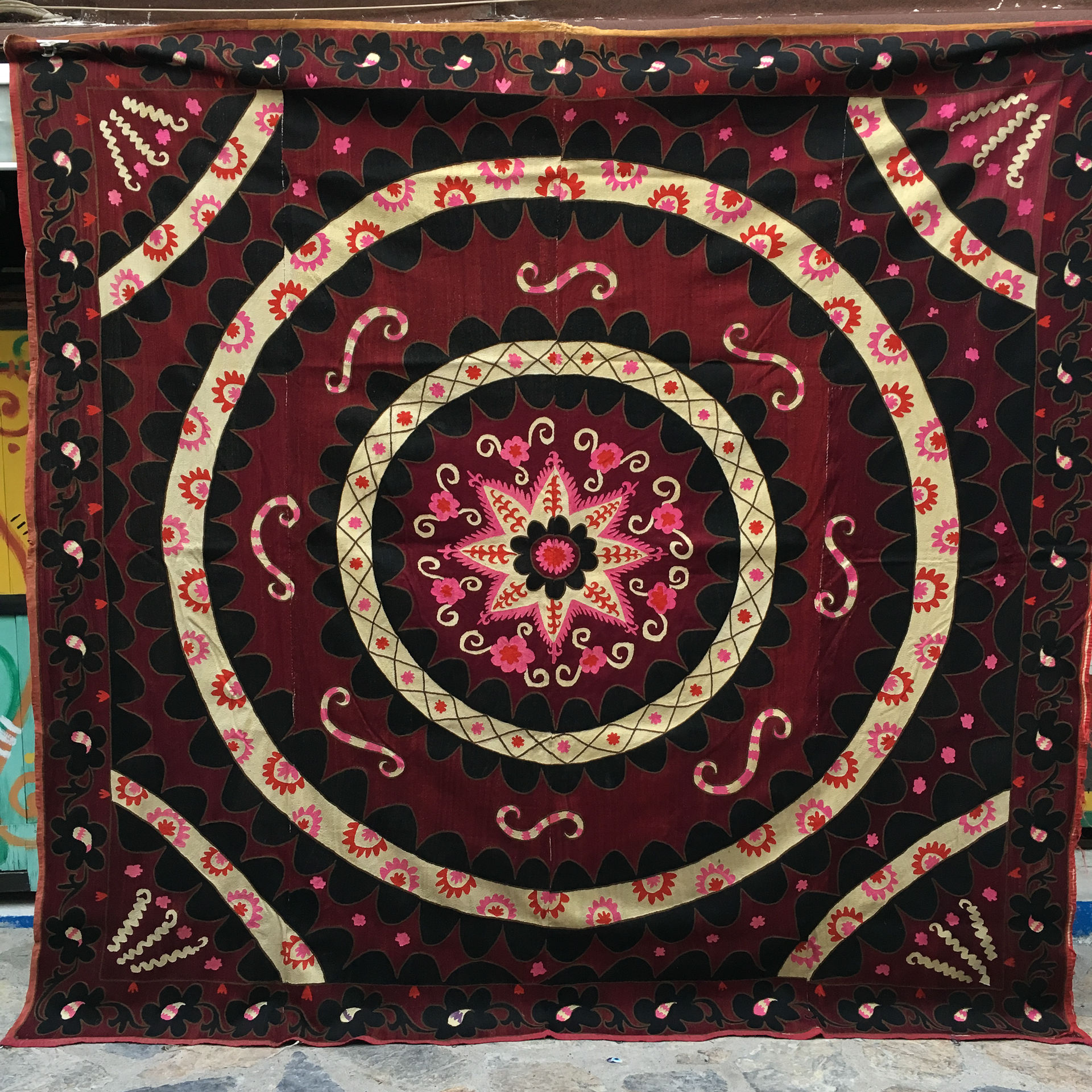 Antique Tashkent Silk Suzani