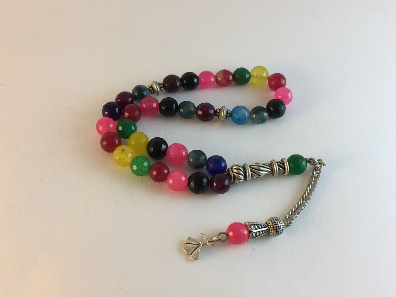 Mix Color Quartz Prayer Bead