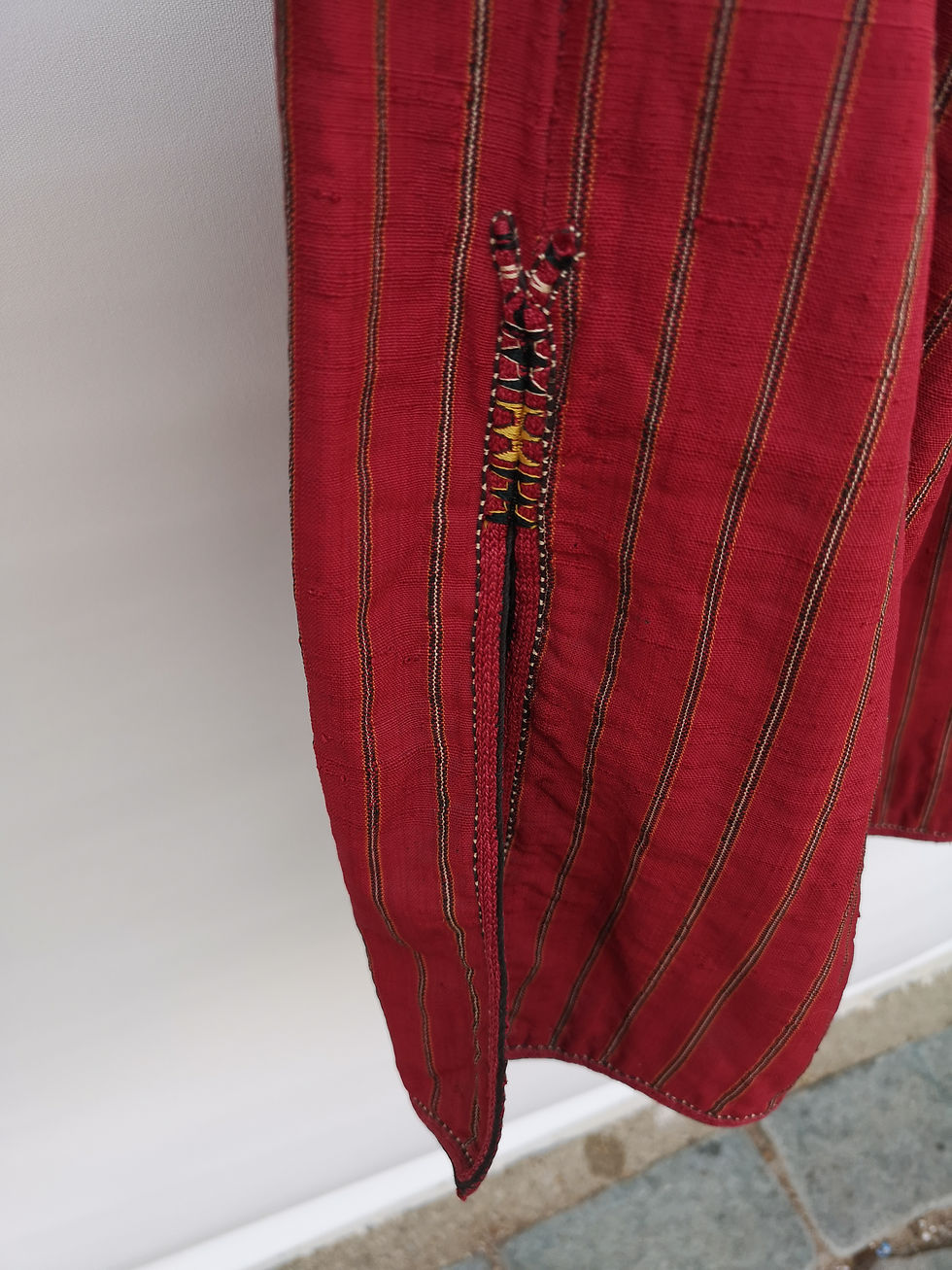 Thumbnail: Turcoman Silk men's khaftan 19th century 