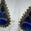 Thumbnail: Afghan Lapis silver earrings 