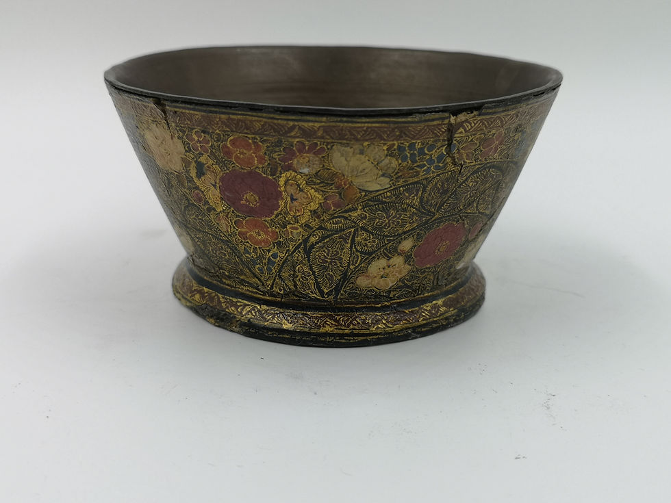 Thumbnail: Kashmir 1800s hand painted bowl
