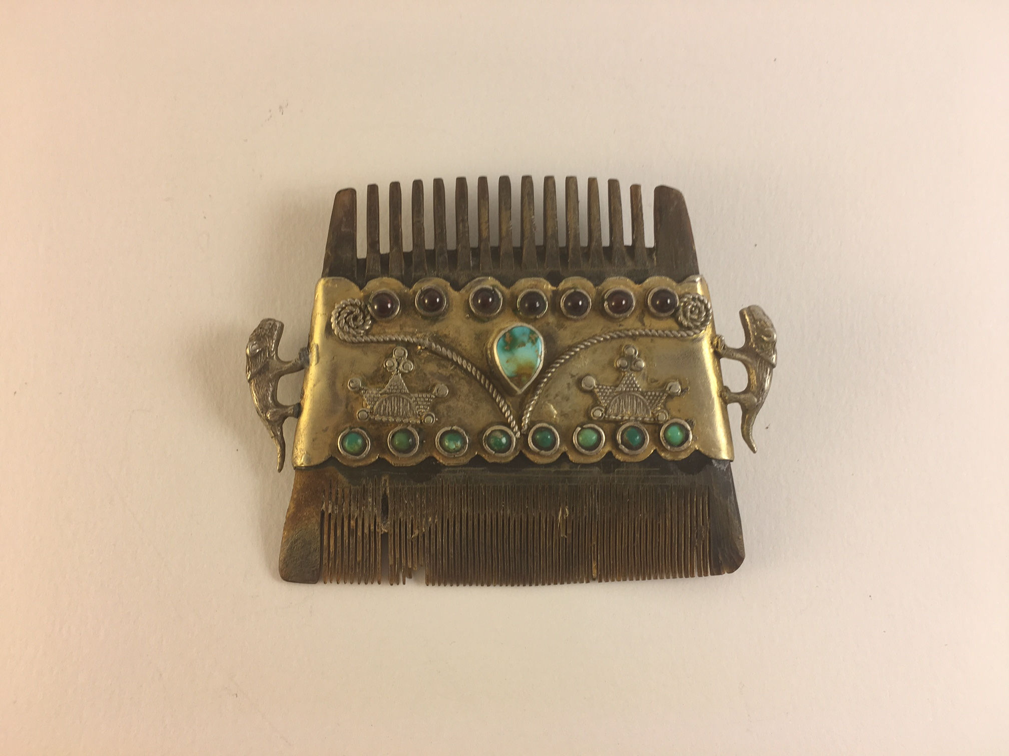Afghan Silver Horn Comb