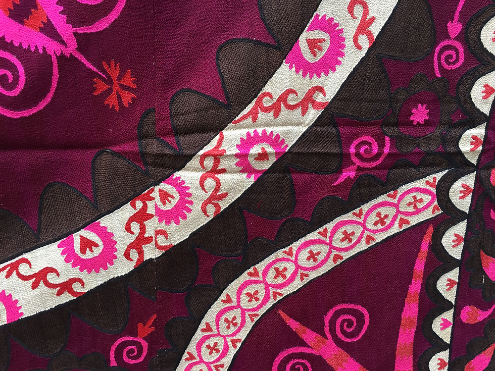 Thumbnail: Antique Tashkent Silk Suzani