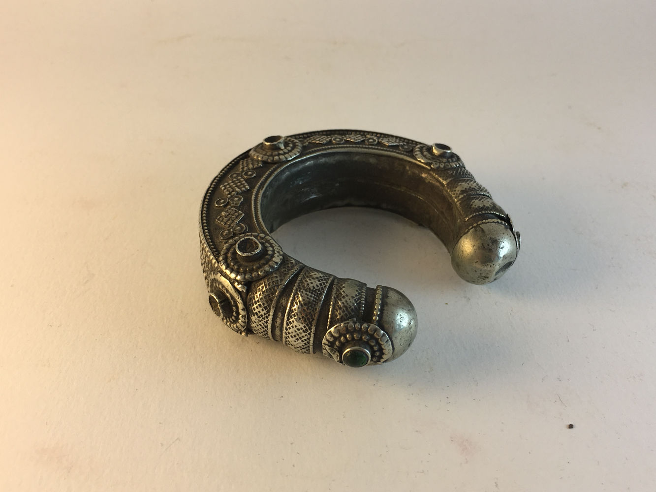 Afghan Kutchi Alpaka Silver Bracelet