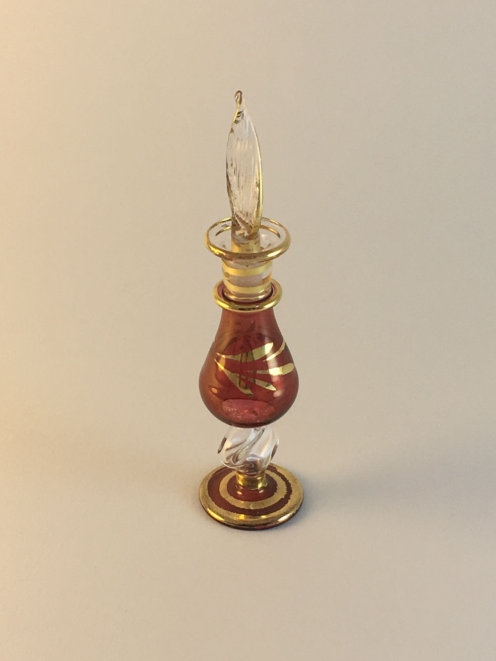 Egyptian Blown Glass Perfume Bottle