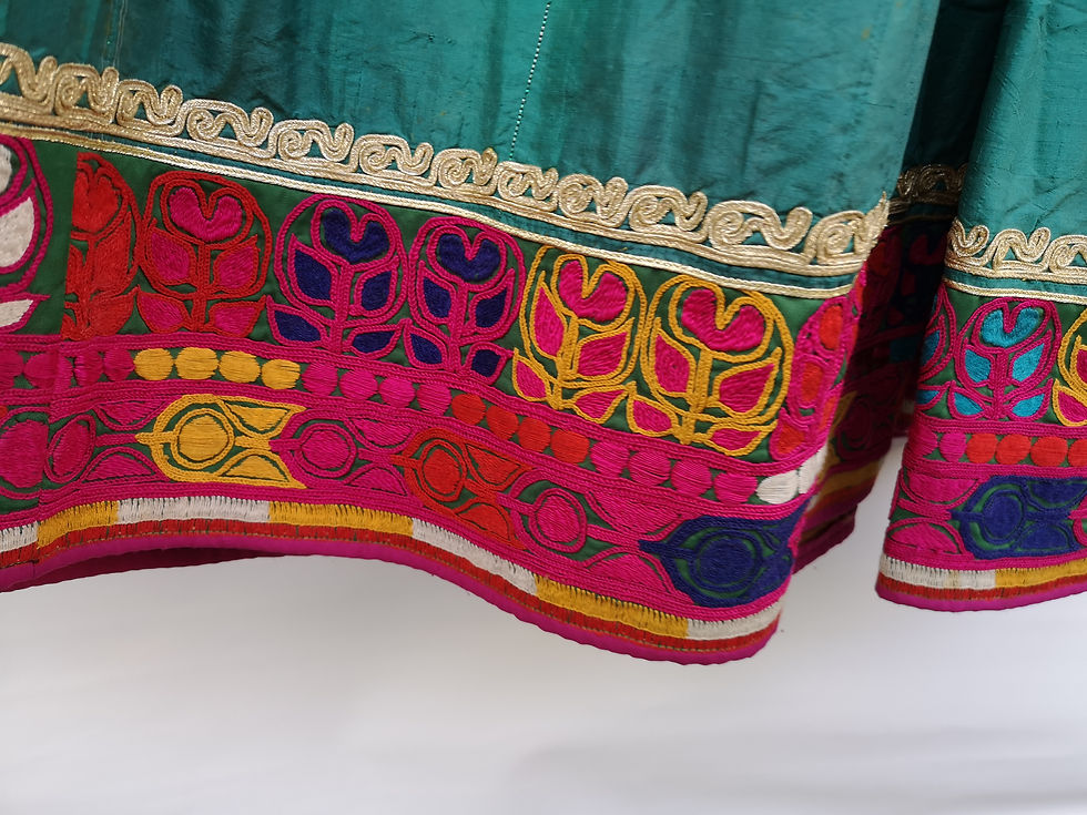 Thumbnail: Afghan Belouch silk dress