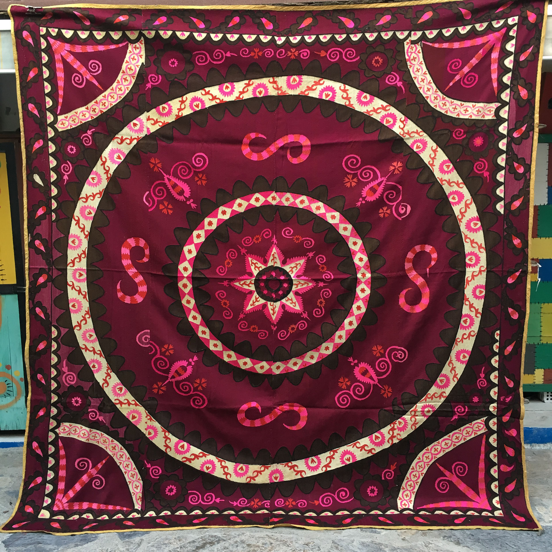 Antique Tashkent Silk Suzani