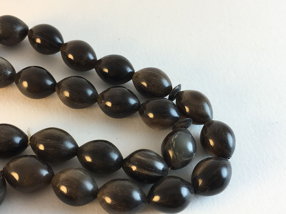 Thumbnail: Water Bufalo Horn Prayer Bead