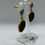 Thumbnail: Replica Roman coin blue quartz earrings 
