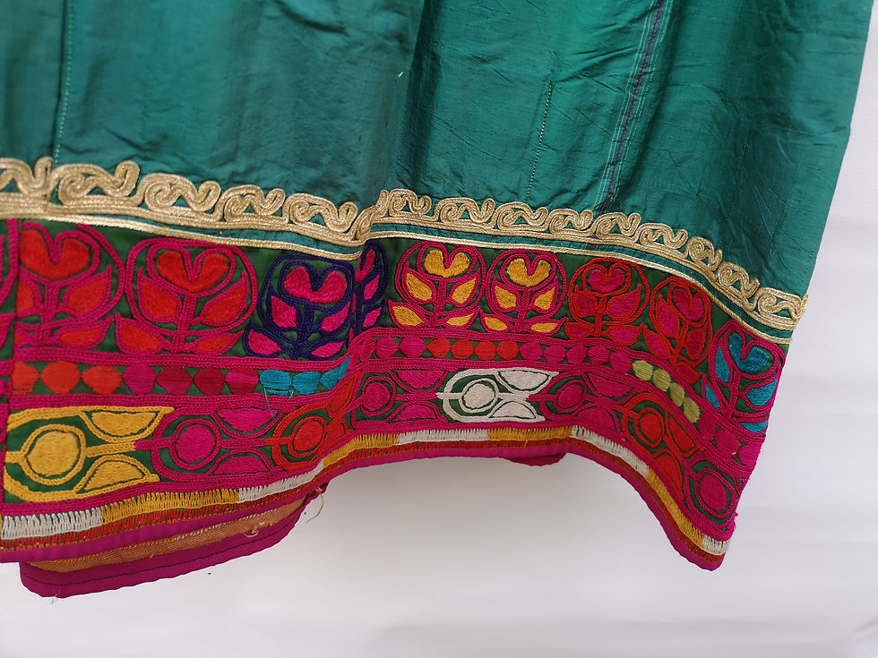Thumbnail: Afghan Belouch silk dress