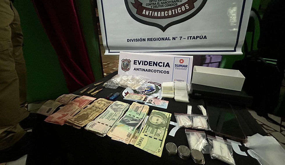 ITAPÚA: Allanan una vivienda y desbaratan foco de microtráfico en Cambyretá.