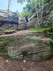 Large rock scramble on Plateau Mountain
