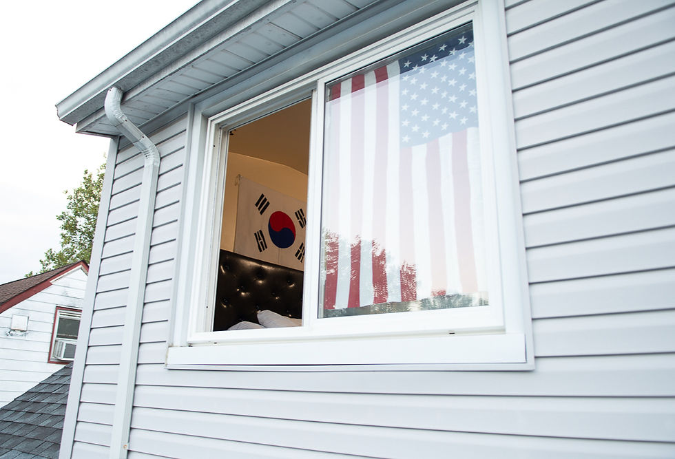 Side View – American House, Second Floor Window