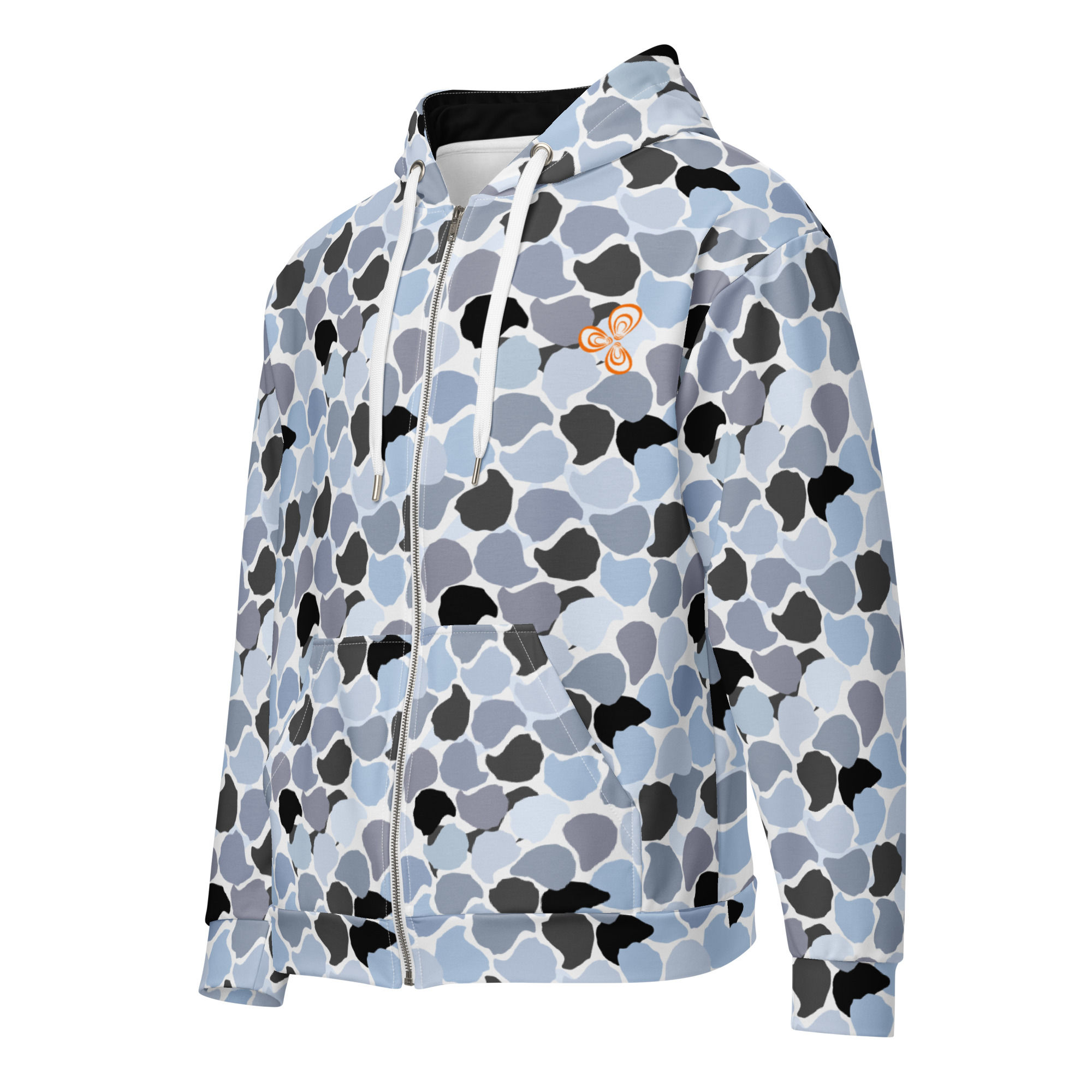 Oyster Camo Unisex Zip Hoodie