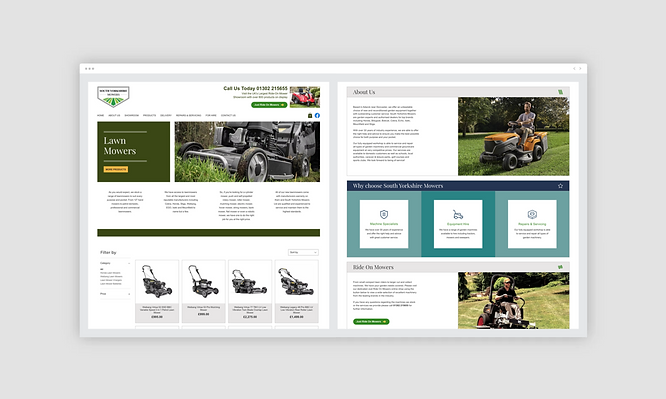 South Yorkshire Mowers Website