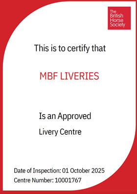 BHS Approved Livery Centre