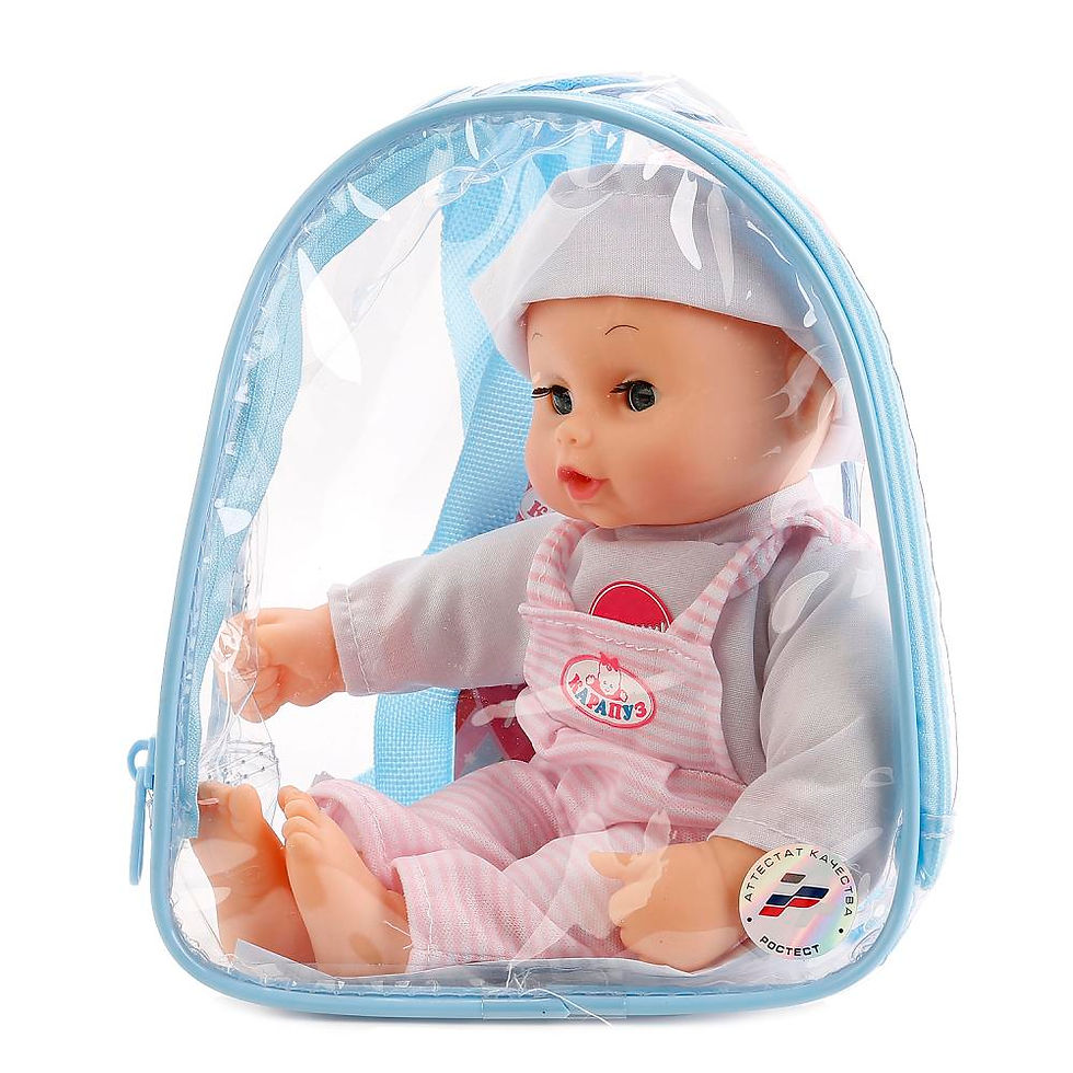 Пупс Карапуз озвученный. 4 фразы + 7 звуков