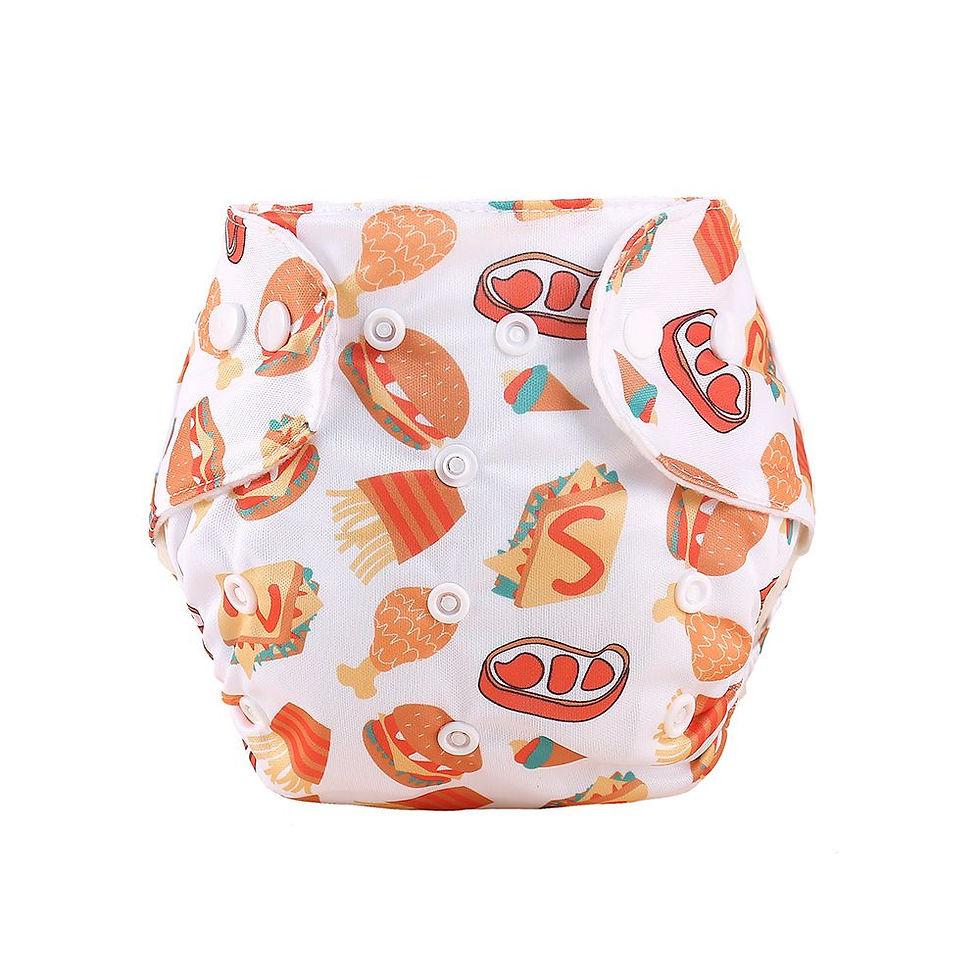 Thumbnail: Baby Diapers Washable Reusable Nappies Grid Eco Friendly Cotton Baby Cloth Train