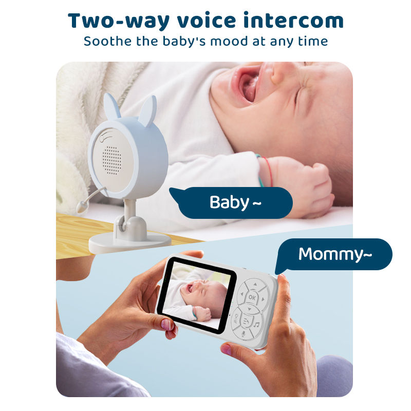 Thumbnail: DANMINI new 3.5 "RGB night light baby monitor with night vision temperature dete
