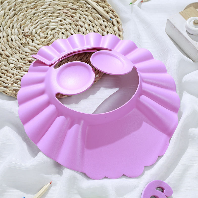 Thumbnail: Baby Shower Soft Cap Adjustable Hair Wash Hat for Kids Ear Protection Safe Child